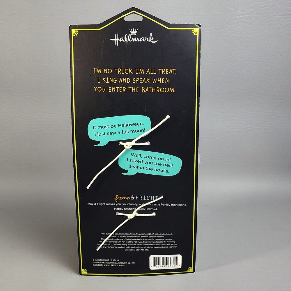 Hallmark Jokin In The John Motion Activated Talking Toilet Paper Mummy Halloween - Picture 9 of 11